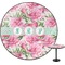 Watercolor Peonies Round Table Top