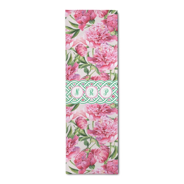 Custom Watercolor Peonies Runner Rug - 2.5'x8' w/ Multiple Names
