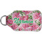Watercolor Peonies Sanitizer Holder Keychain - Small (Back)
