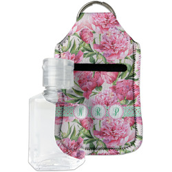 Watercolor Peonies Hand Sanitizer & Keychain Holder (Personalized)