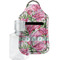 Watercolor Peonies Sanitizer Holder Keychain - Small with Case