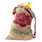 Watercolor Peonies Santa Sack (Personalized)