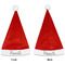 Watercolor Peonies Santa Hats - Front and Back (Double Sided Print) APPROVAL