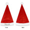 Watercolor Peonies Santa Hats - Front and Back (Single Print) APPROVAL