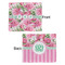 Watercolor Peonies Security Blanket - Front & Back View