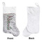Watercolor Peonies Sequin Stocking - Approval