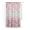 Watercolor Peonies Sheer Curtain With Window and Rod