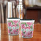 Watercolor Peonies Shot Glass - Two Tone - LIFESTYLE