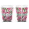 Watercolor Peonies Shot Glass - White - APPROVAL