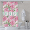 Watercolor Peonies Shower Curtain Lifestyle