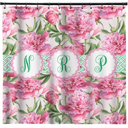 Watercolor Peonies Shower Curtain - Custom Size (Personalized)