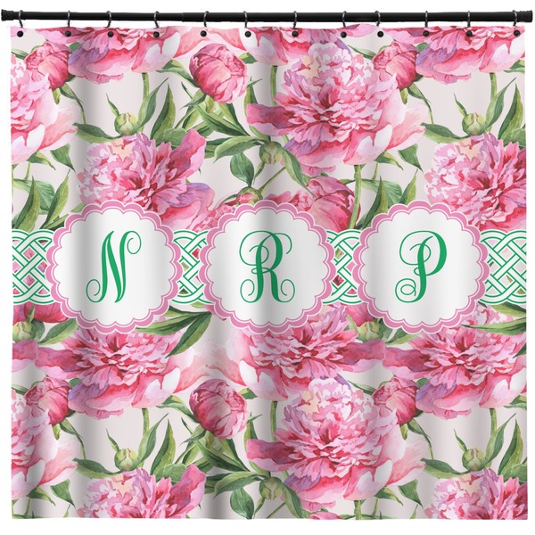 Custom Watercolor Peonies Shower Curtain - Custom Size (Personalized)