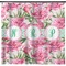 Watercolor Peonies Shower Curtain (Personalized) (Non-Approval)