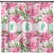 Watercolor Peonies Shower Curtain (Personalized)