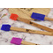 Watercolor Peonies Silicone Brush - Blue - Lifestyle