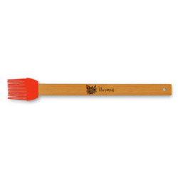Watercolor Peonies Silicone Brush - Red (Personalized)
