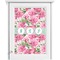 Watercolor Peonies Single White Cabinet Decal