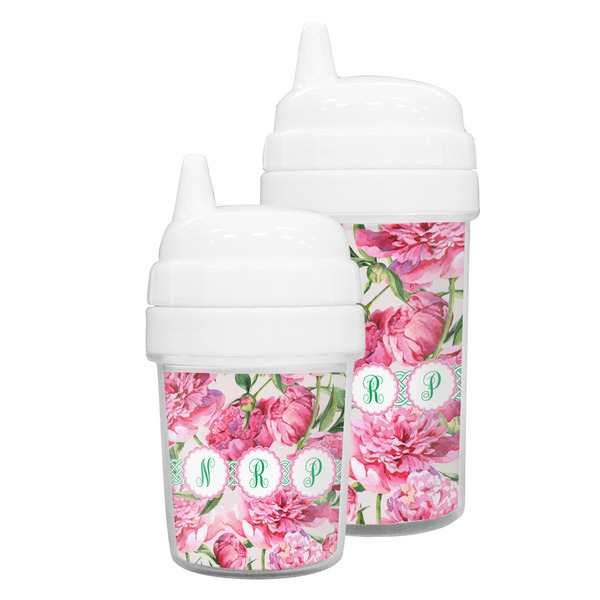 Watercolor Peonies Sippy Cups