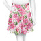 Watercolor Peonies Skater Skirt - X Small