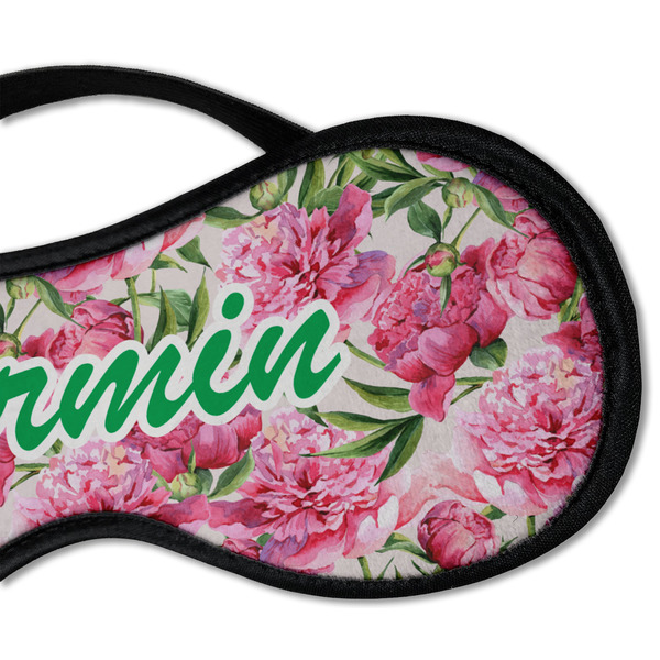 Watercolor Peonies Sleeping Eye Mask - DETAIL Large