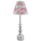 Watercolor Peonies Small Chandelier Lamp - LIFESTYLE (on candle stick)