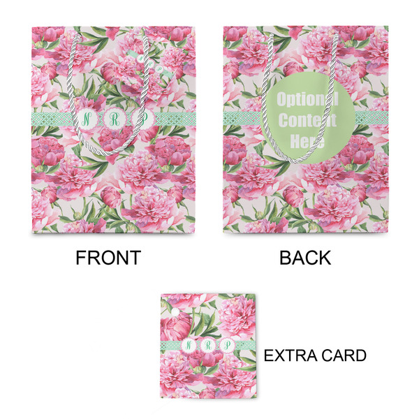 Watercolor Peonies Small Gift Bag - Approval