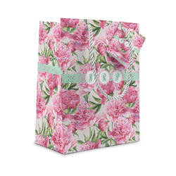 Watercolor Peonies Small Gift Bag (Personalized)