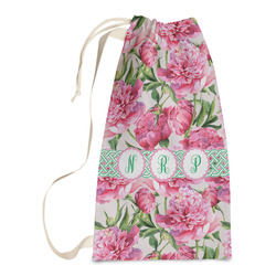 Watercolor Peonies Laundry Bags - Small (Personalized)