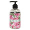Watercolor Peonies Plastic Soap / Lotion Dispenser (8 oz - Small - Black) (Personalized)