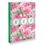 Watercolor Peonies Softbound Notebook - 5.75" x 8" (Personalized)