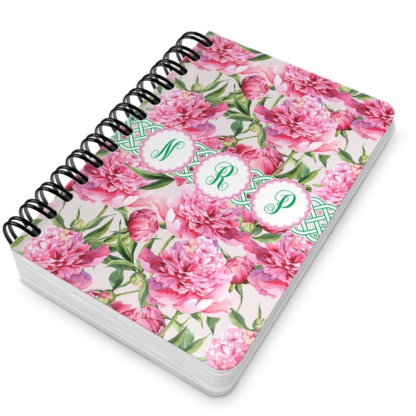 Watercolor Peonies Spiral Journal 5 x 7 - Main
