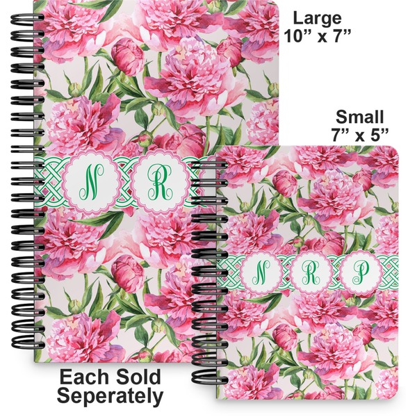 Watercolor Peonies Spiral Journal - Comparison