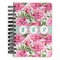 Watercolor Peonies Spiral Journal Small - Front View