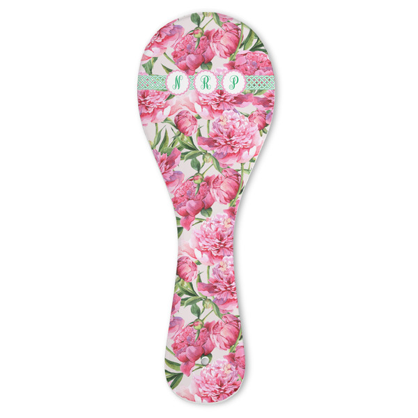 Custom Watercolor Peonies Ceramic Spoon Rest (Personalized)