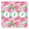 Watercolor Peonies Square Decal - Small (Personalized)