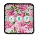 Watercolor Peonies Iron On Square Patch w/ Multiple Names