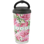 Watercolor Peonies Stainless Steel Coffee Tumbler (Personalized)