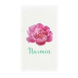 Watercolor Peonies Guest Towels - Full Color - Standard (Personalized)