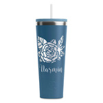 Watercolor Peonies RTIC Everyday Tumbler with Straw - 28oz (Personalized)