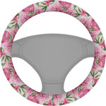 Watercolor Peonies Steering Wheel Cover (Personalized)