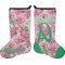 Watercolor Peonies Holiday Stocking - Double-Sided - Neoprene (Personalized)