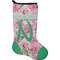 Watercolor Peonies Holiday Stocking - Neoprene (Personalized)