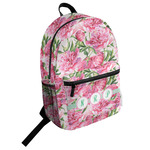 Watercolor Peonies Student Backpack (Personalized)