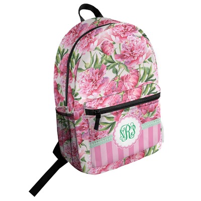 Watercolor Peonies Student Backpack (Personalized)