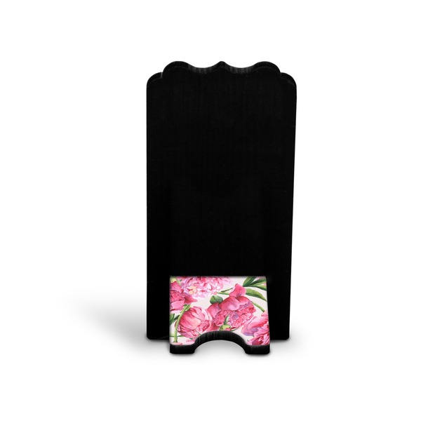 Watercolor Peonies Stylized Phone Stand - Back