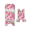Watercolor Peonies Stylized Phone Stand - Front & Back - Small