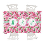 Watercolor Peonies Tablecloth - 58"x102" (Personalized)