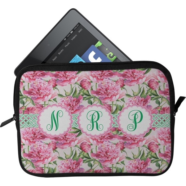 Custom Watercolor Peonies Tablet Case / Sleeve - Small (Personalized)