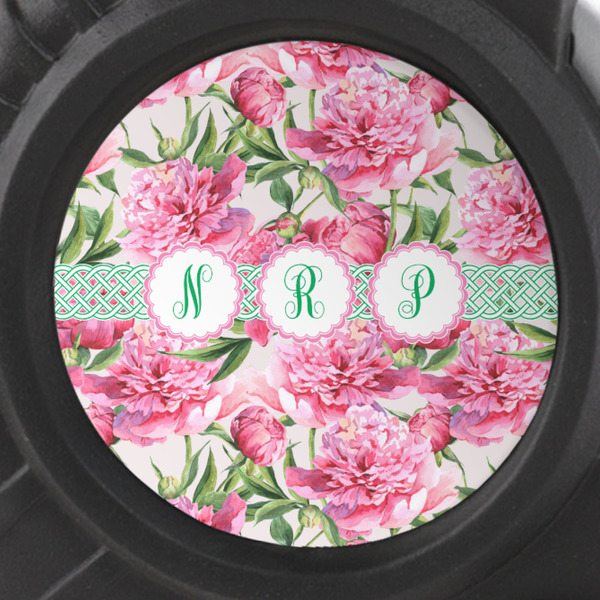 Watercolor Peonies Tape Measure - 25ft - detail