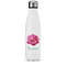 Watercolor Peonies Water Bottle - 17 oz. - Stainless Steel - Full Color Printing (Personalized)